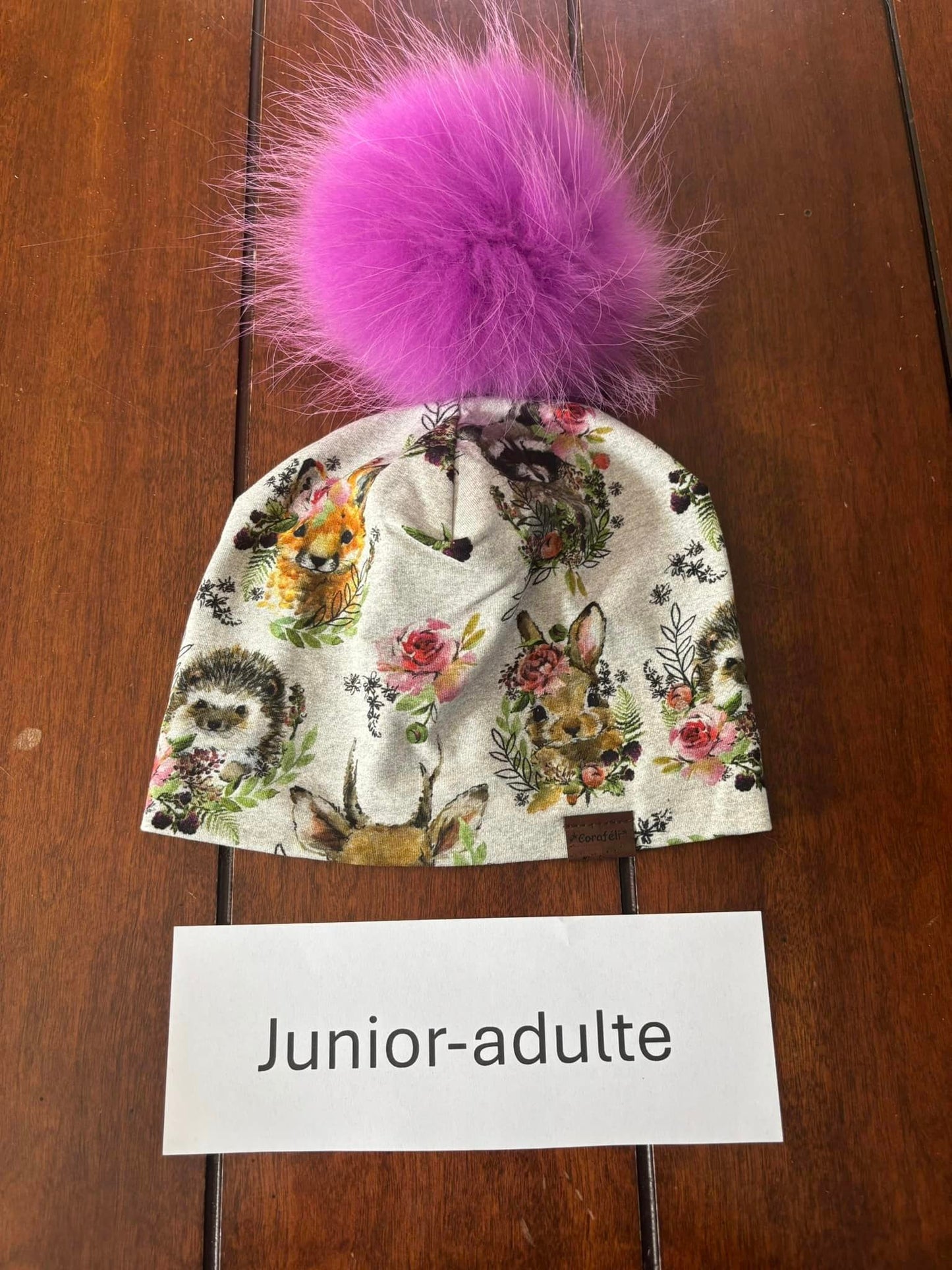 Tuque coton Junior-adulte