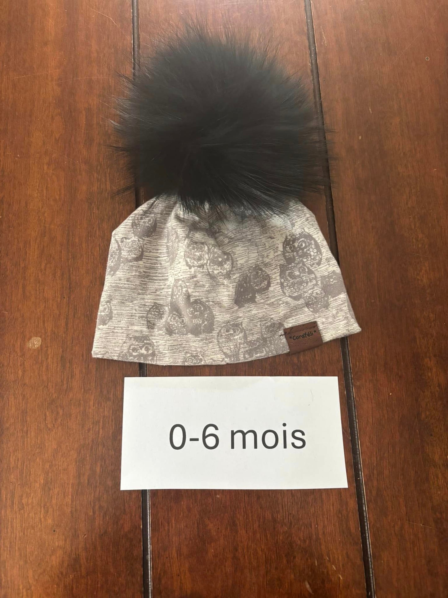Tuque coton 0-6 mois