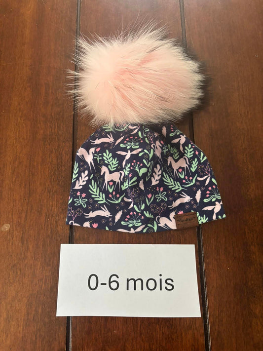 Tuque coton 0-6 mois