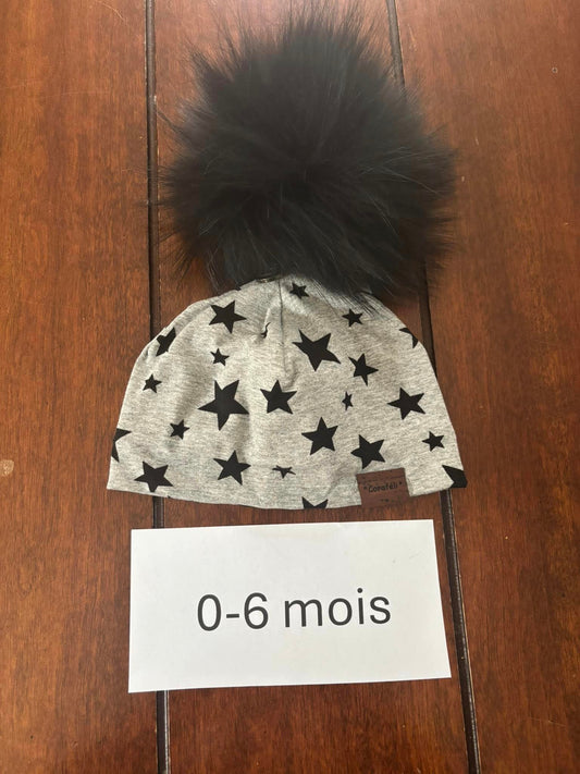 Tuque coton 0-6 mois