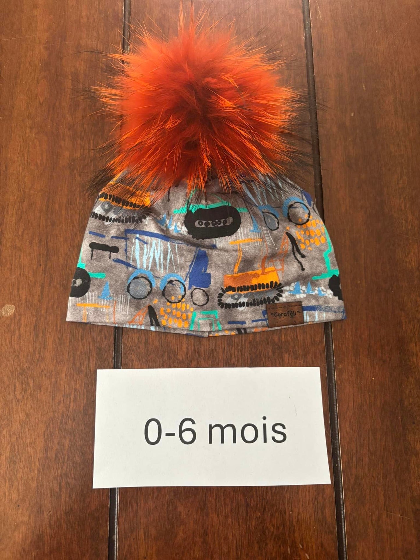 Tuque coton 0-6 mois