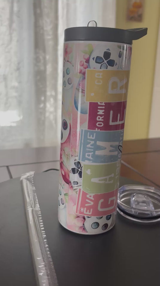 Bouteille stainless - Gamer fille