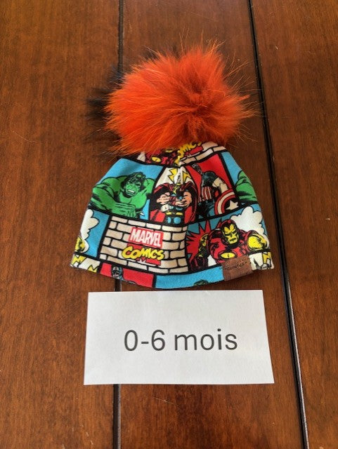 Tuque doublé 0-6 mois