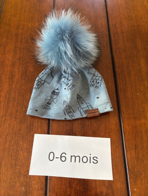 Tuque doublé 0-6 mois