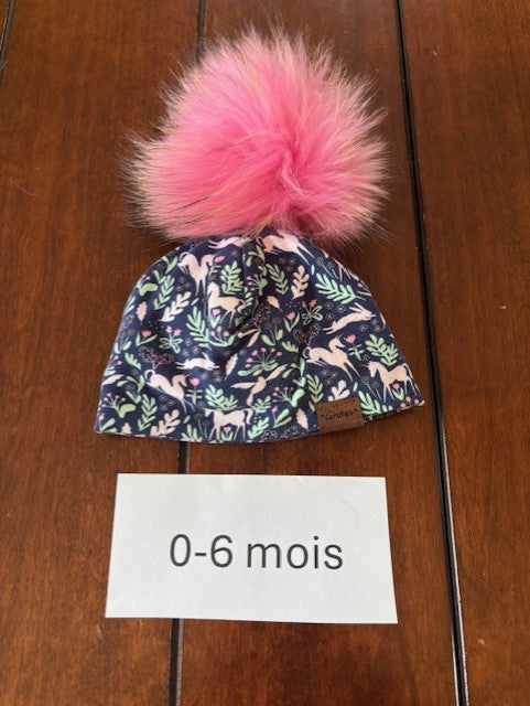 Tuque doublé 0-6 mois