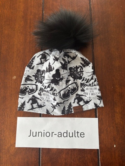 Tuque doublé Junior-adulte